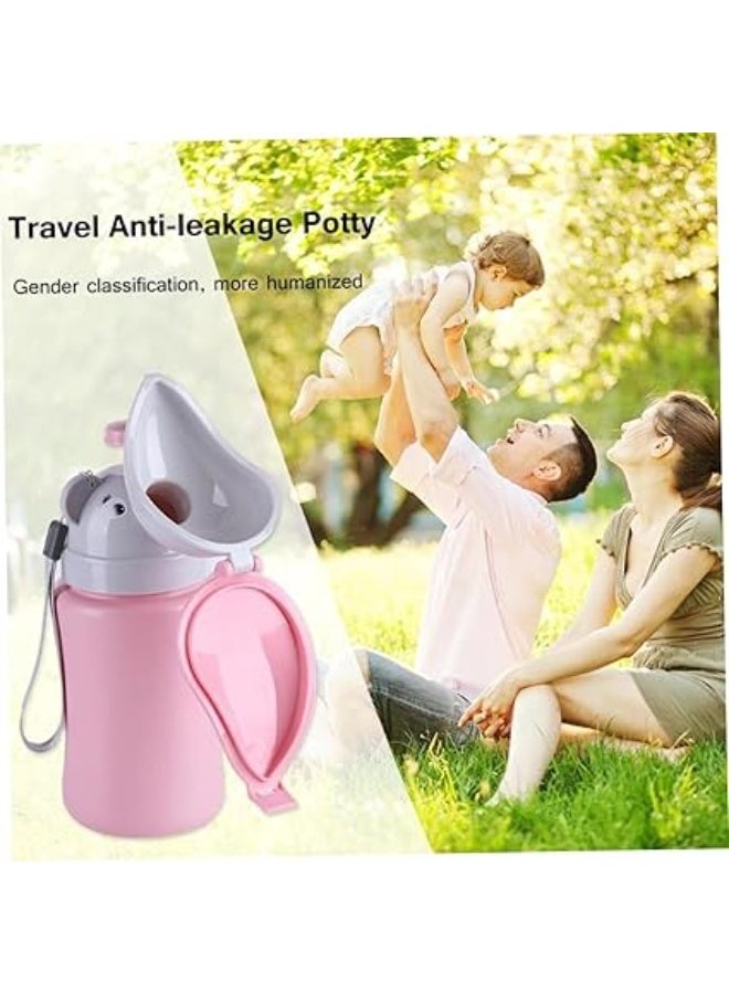 Kids Portable Travel Urinal 500ml for Toddler Boys Girls Pee Training Emergency Toilet Potty for Car Trip Outdoor Camping on The Road Park Beach Travel Essentials - Image 4
